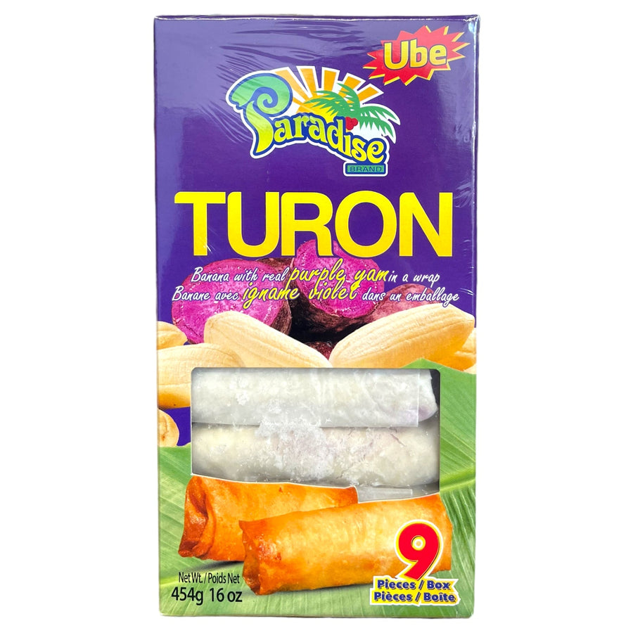 Paradise Turon UBE - Banana with Real Purple Yam (9 Pieces) 16 OZ