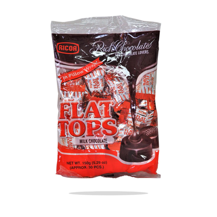 Ricoa - Flat Tops Milk Chocolate 150 G
