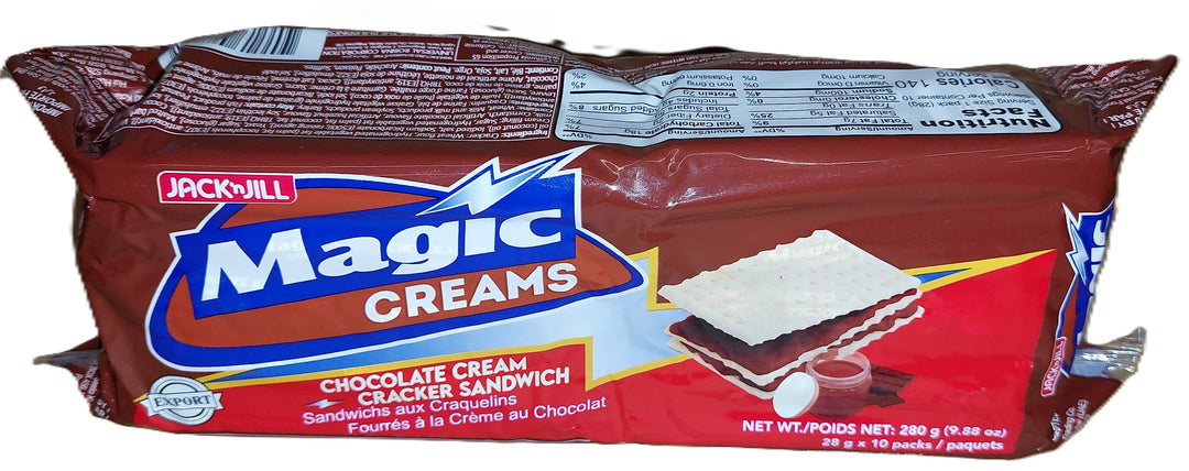 Jack ‘N Jill - Magic Creams Chocolate Cream Cracker Sandwich 280GM( 9.88oz)