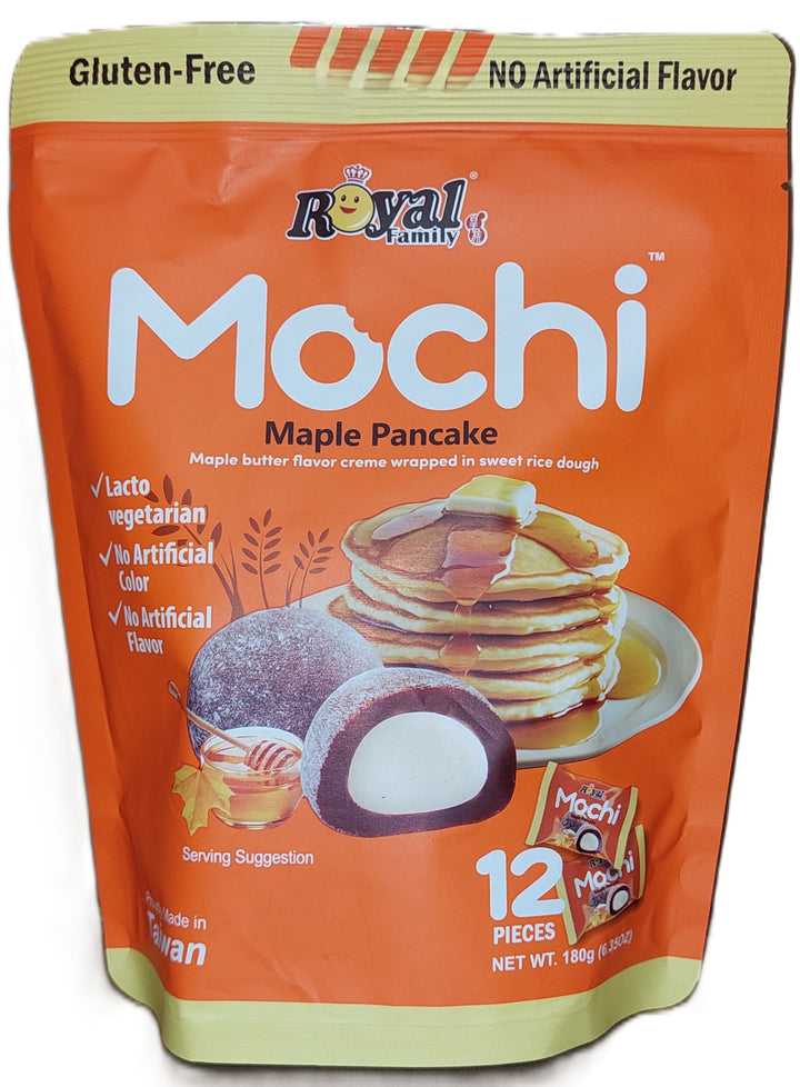 Royal Family Brand Mochi Maple Pancake 12pc Pack 180g (6.35oz)