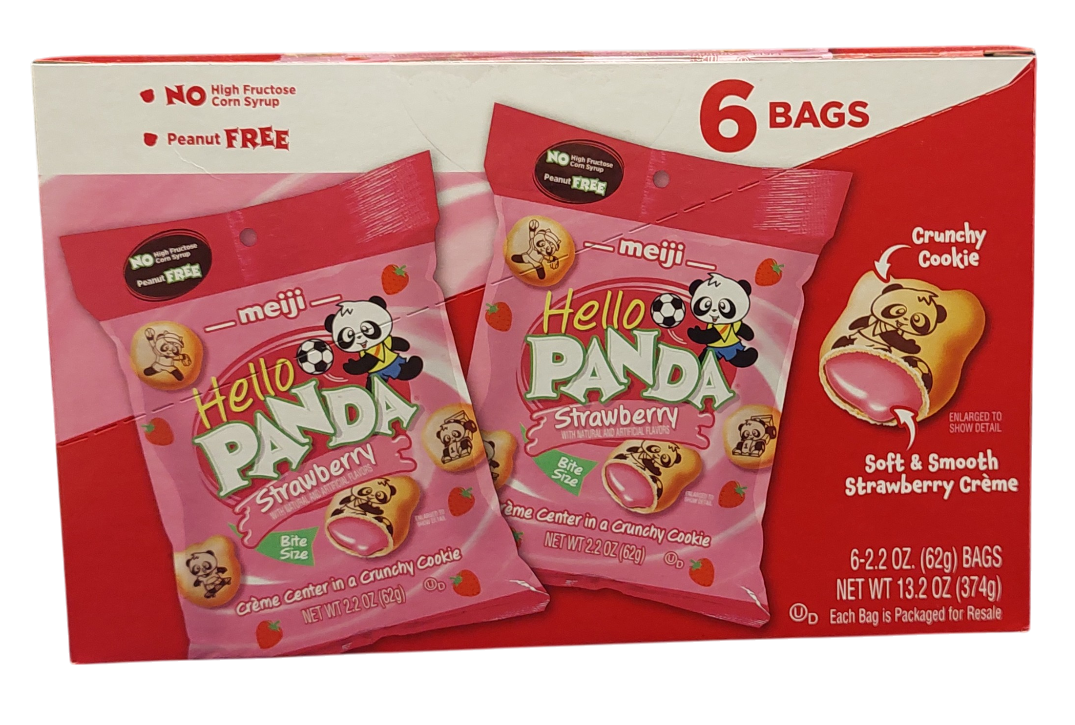 Meiji Hello Panda Strawberry Flavor 374g/13.2oz