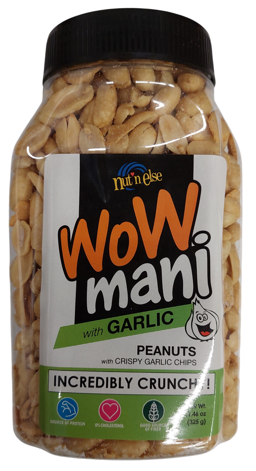 WOW MANI Crispy Garlic Peanuts 325g / 11.46oz