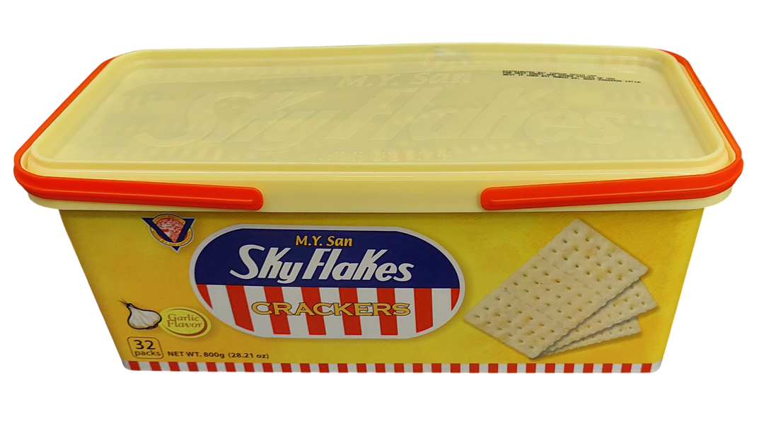 M.Y. San Skyflakes Crackers Garlic Flavor 800g/28.21oz