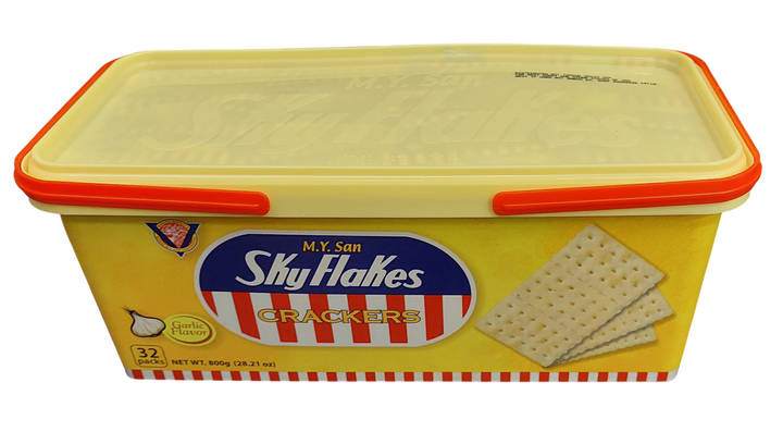 M.Y. San Skyflakes Crackers Garlic Flavor 800g/28.21oz