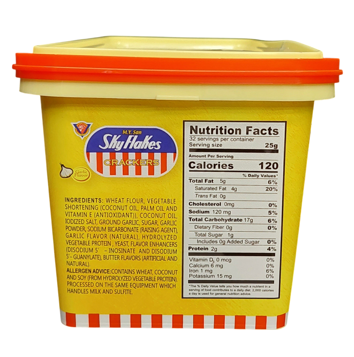 M.Y. San Skyflakes Crackers Garlic Flavor 800g/28.21oz