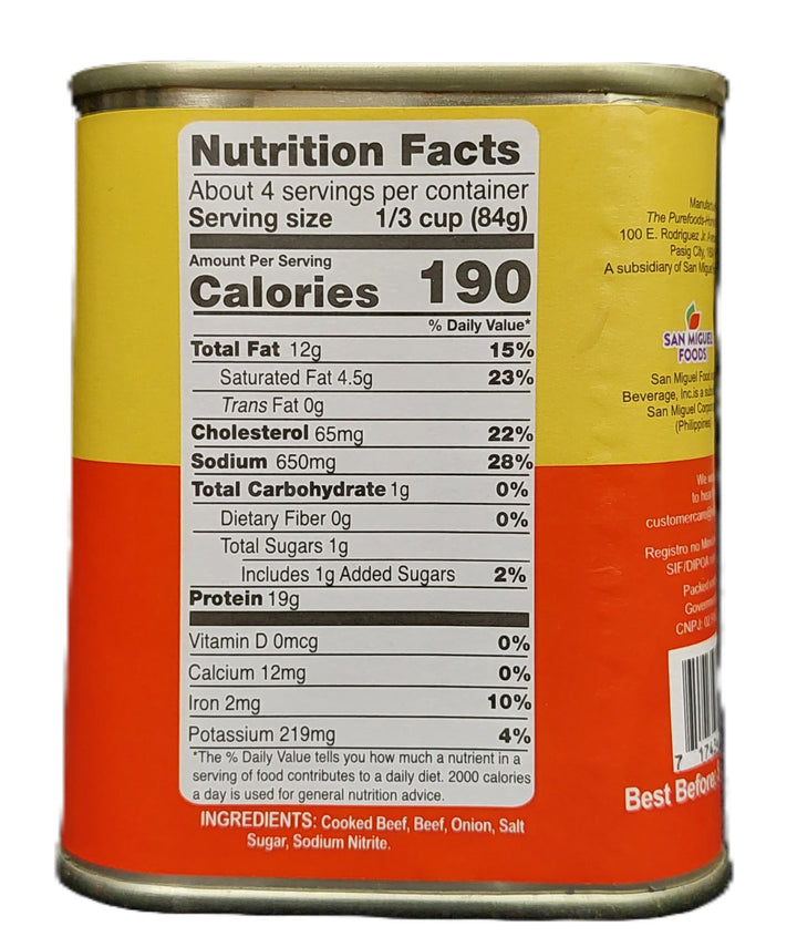 San Miguel Star Corned Beef 340g / 12 oz