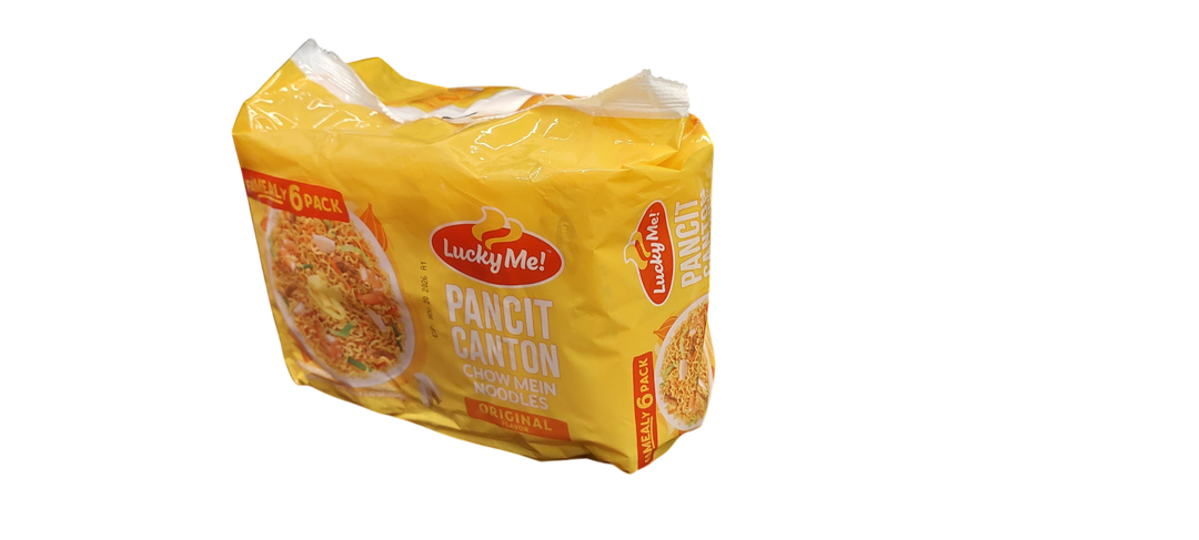 Lucky Me Pancit Canton Chow Mein Noodles - Original Flavor 360g / 12.7oz (6 Packs)