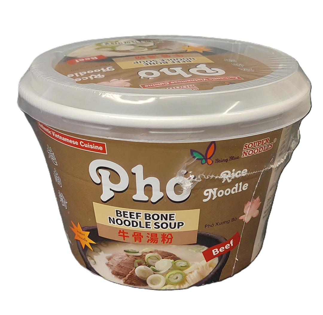 Being Blue Souper Noodles – Pho Beef Bone Noodle Soup (Gomtang) 77.9g / 2.75 oz