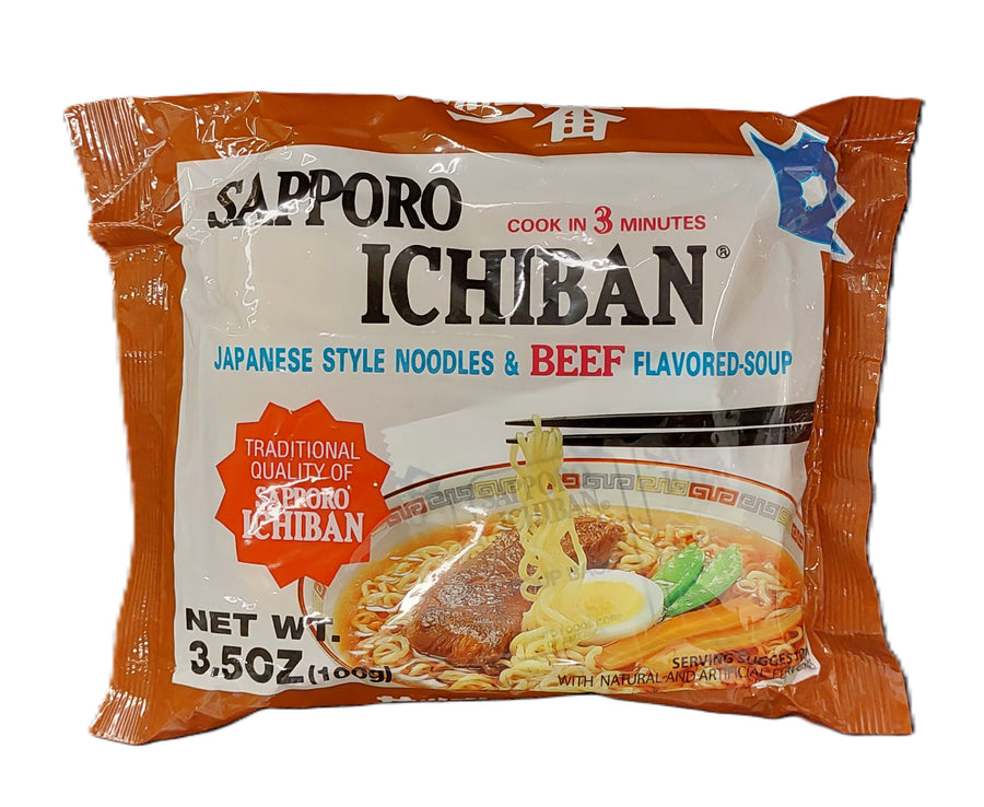 Sapporo Ichiban Japanese Style Noodles & Beef Flavored Soup 100g / 3.5oz