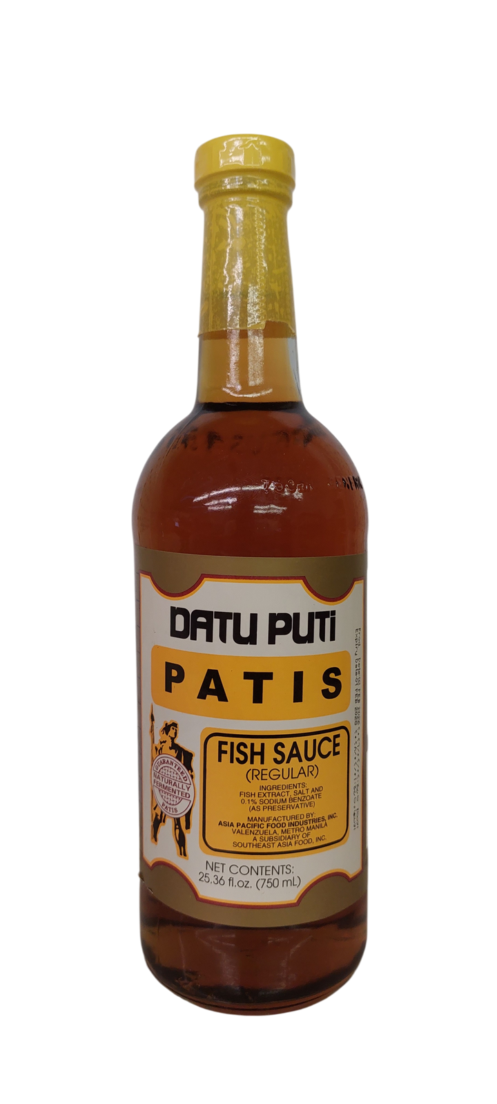 Datu Puti Fish Sauce - Regular Bottle 750ml (25.36 fl.oz.)