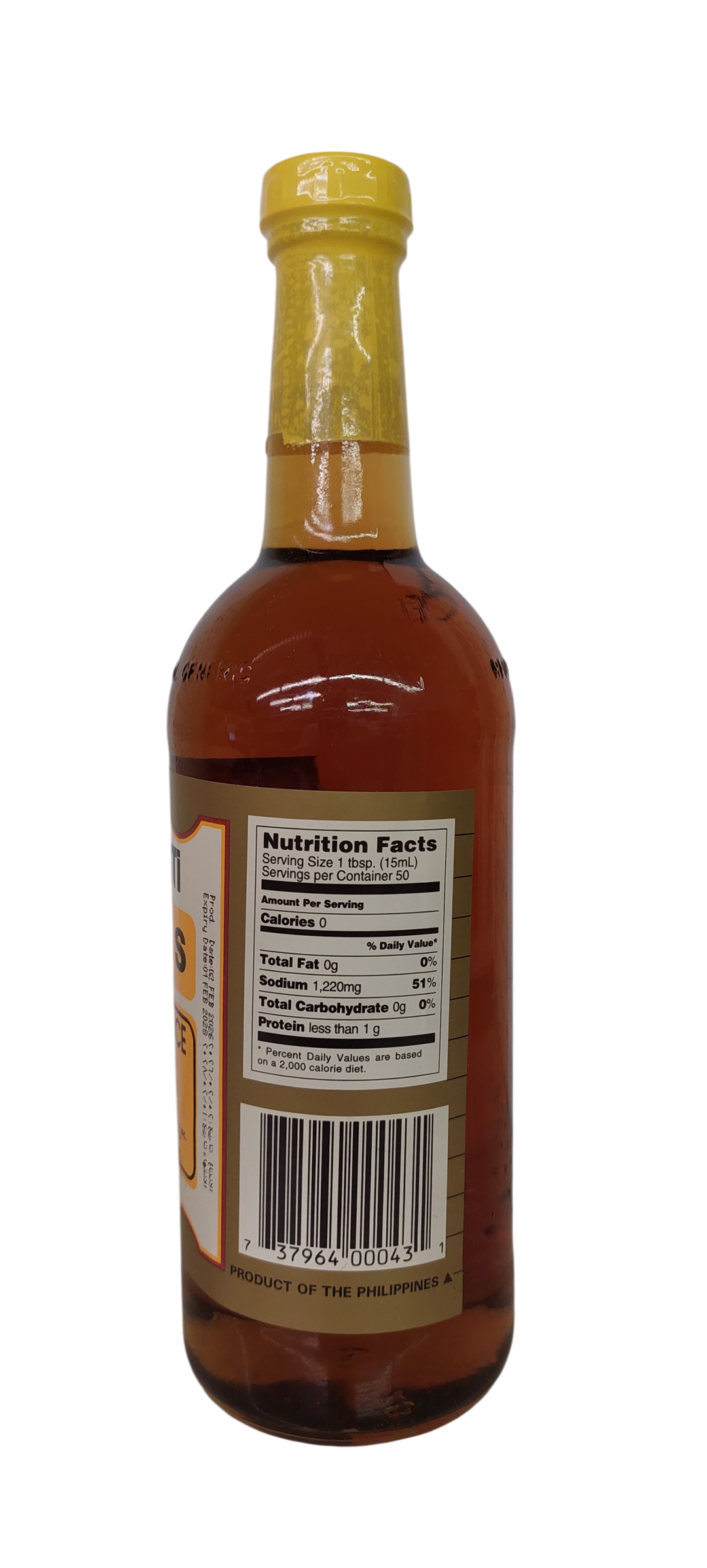 Datu Puti Fish Sauce - Regular Bottle 750ml (25.36 fl.oz.)