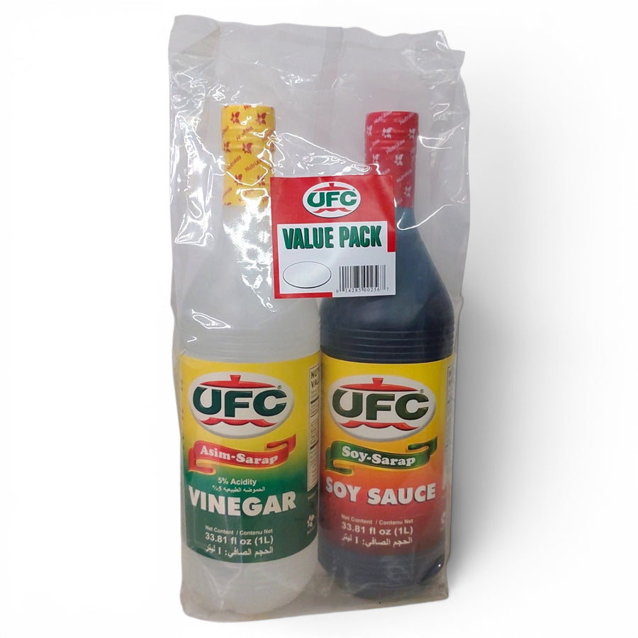 UFC Vinegar & Soy Sauce Value Pack 2x1L