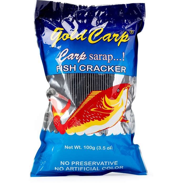 GOLD CARP FISH CRACKER 100gm (3.5oz)