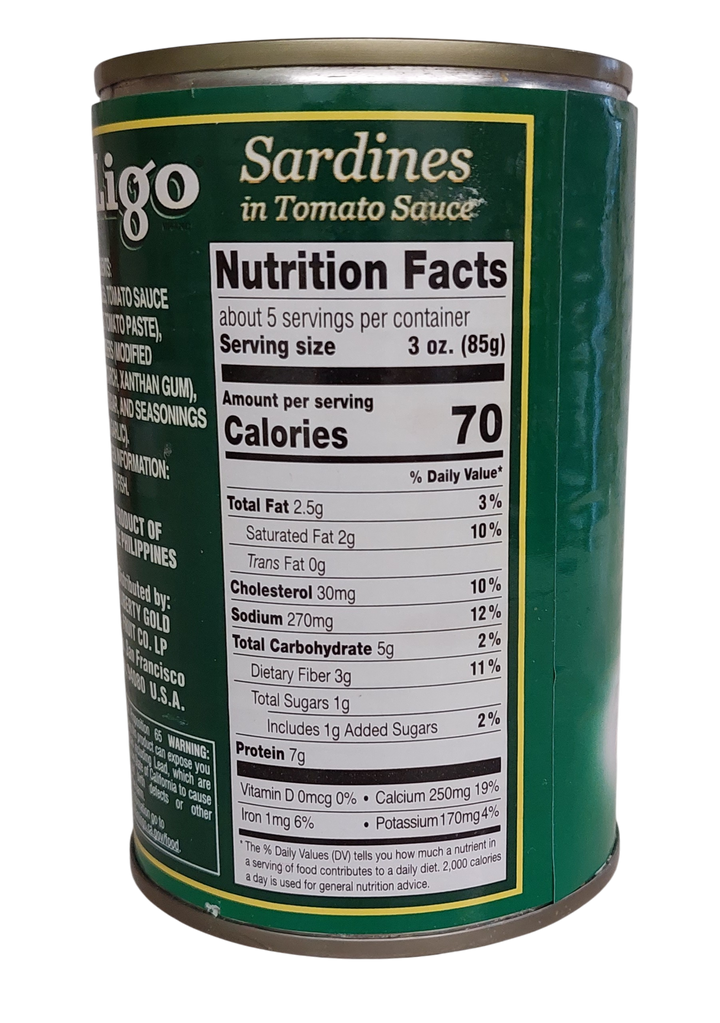 LIGO SARDINES IN TOMATO SAUCE (BIG) 425GM