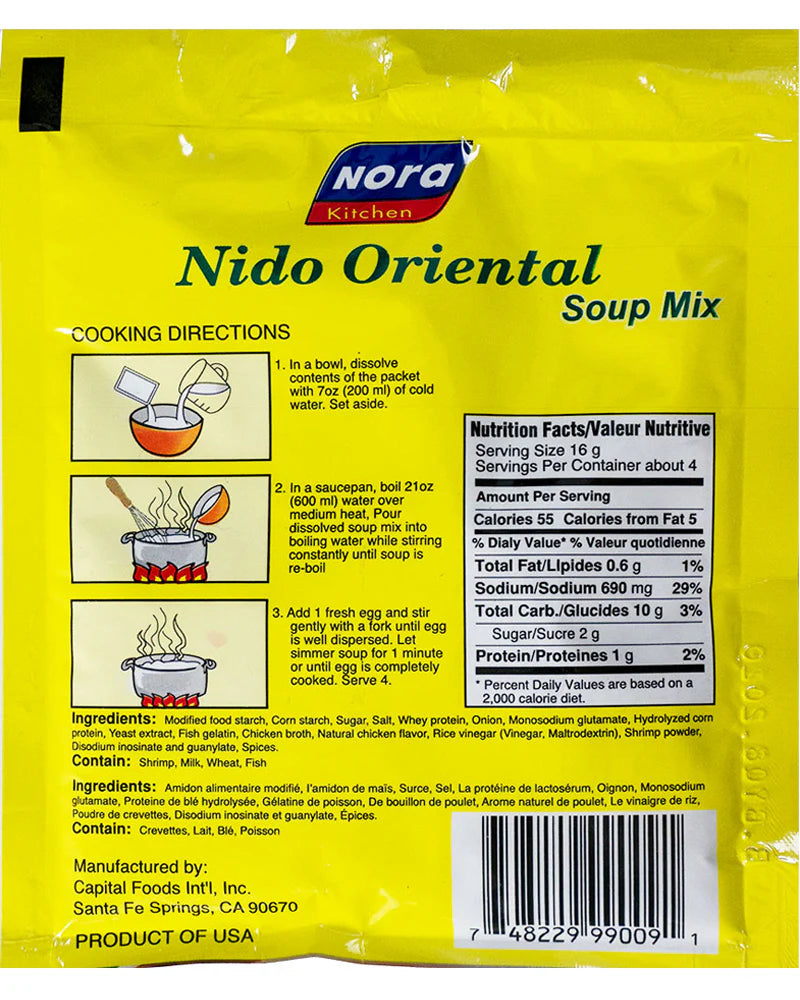 Nora Chinese Style Nido Oriental soup mix 2.18oz