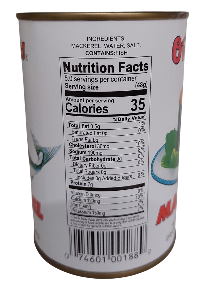 ORCHIDS MACKEREL IN BRINE 15oz