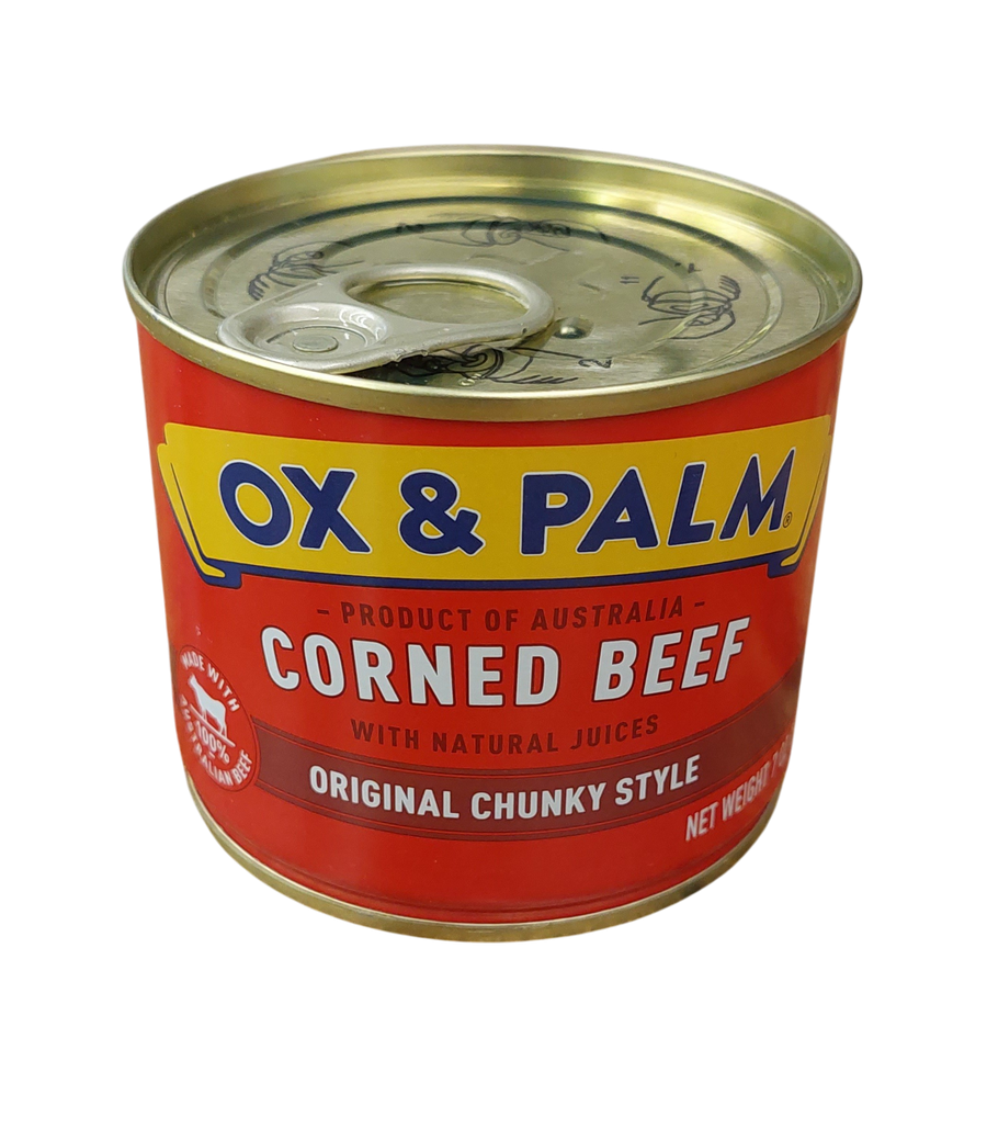 Ox & Palm Corned Beef Original Chunky Style 7oz