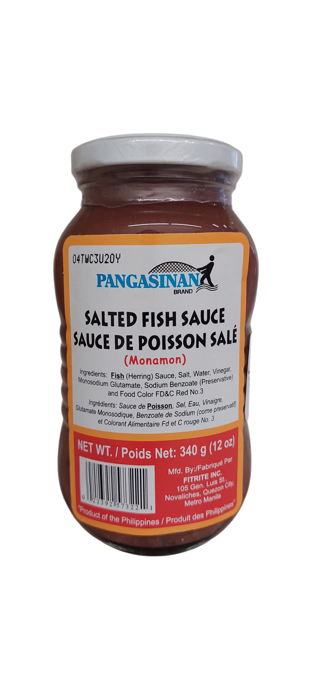Pangasinan Salted Fish Sauce (Monamon) 340g
