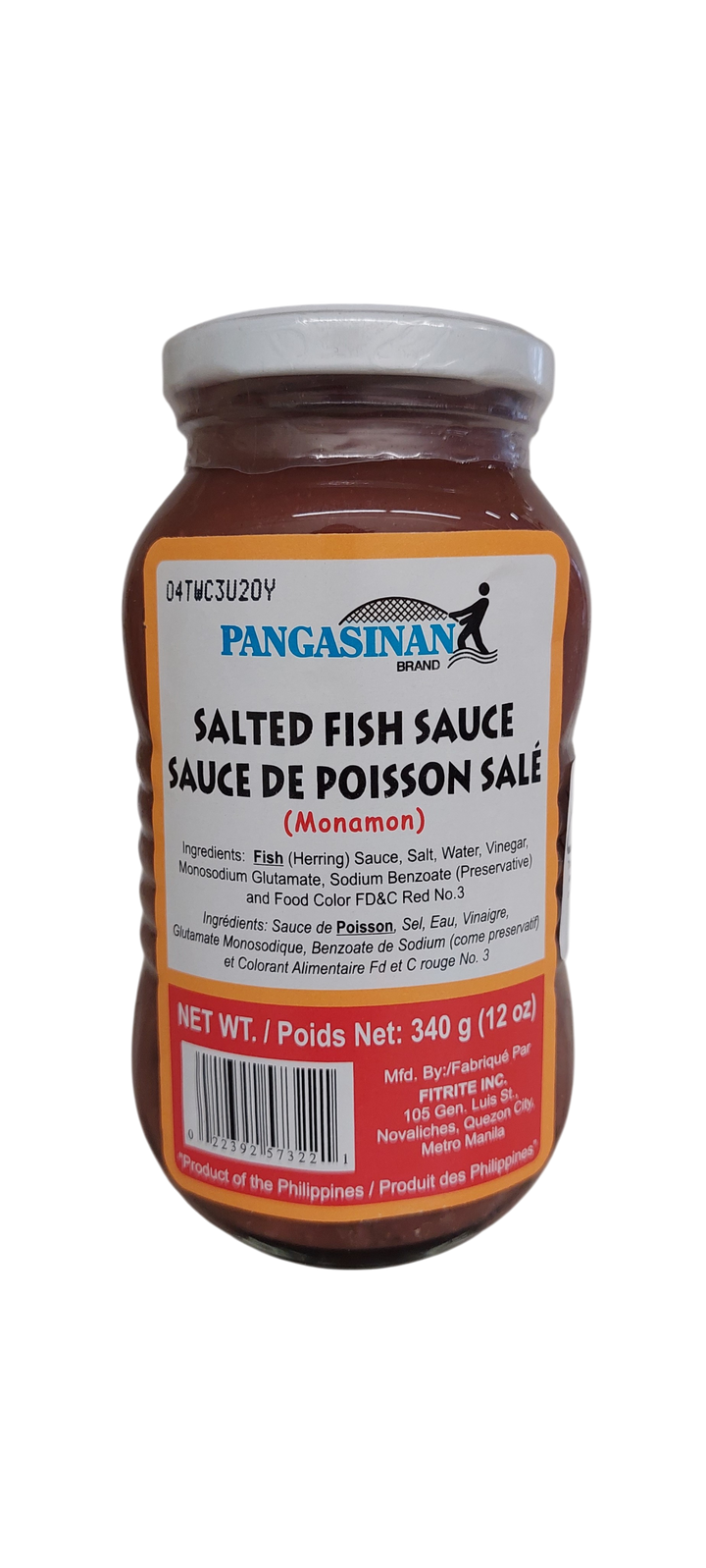Pangasinan Salted Fish Sauce (Monamon) 340g