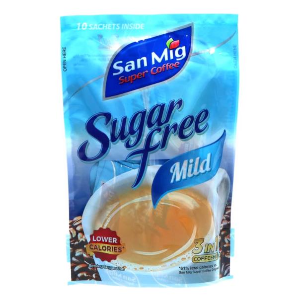 San Mig Super Coffee - Sugar Free Mild 10x7gm Pack