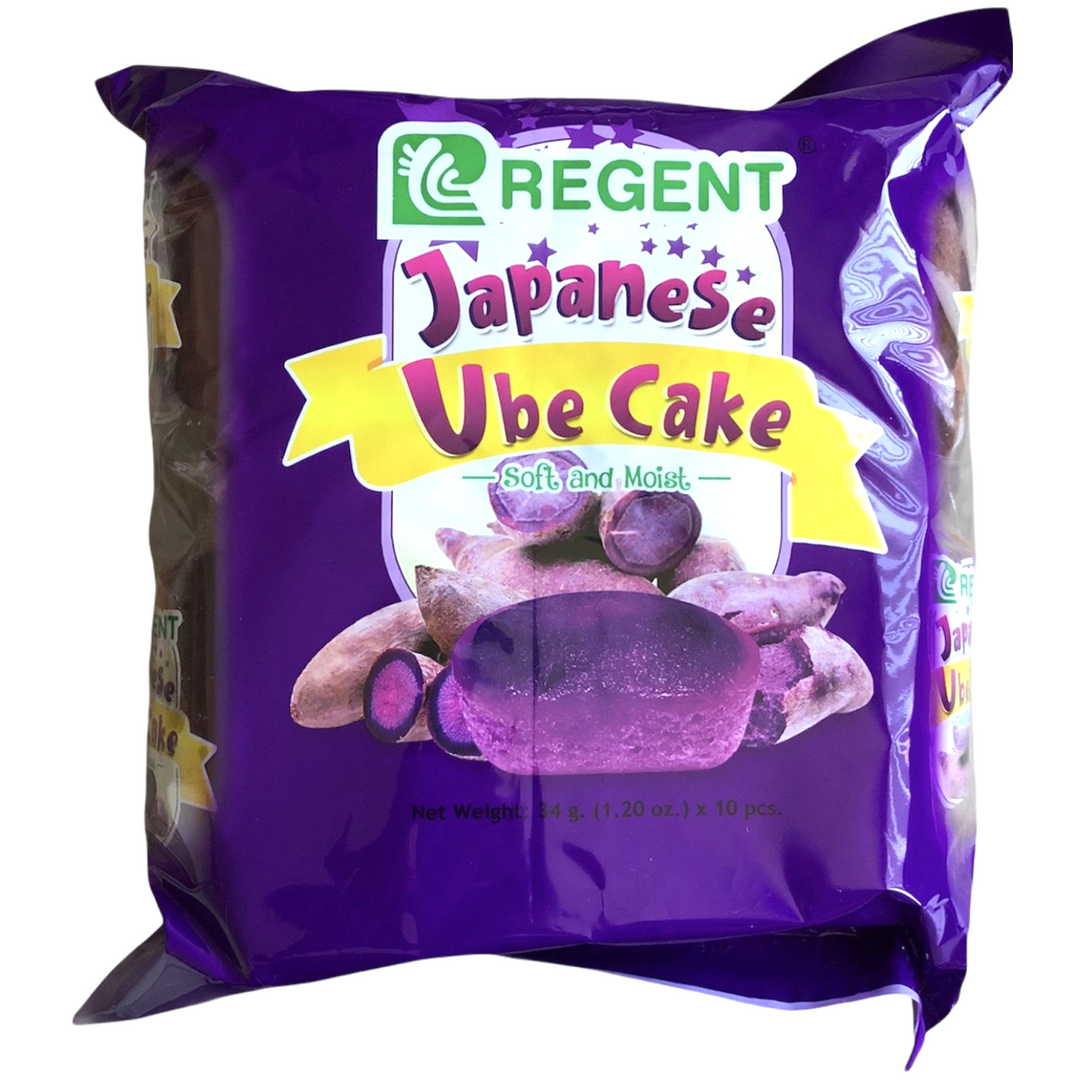Regent - Japanese Ube Cake Soft &amp; Moist (10X34gm) Pack