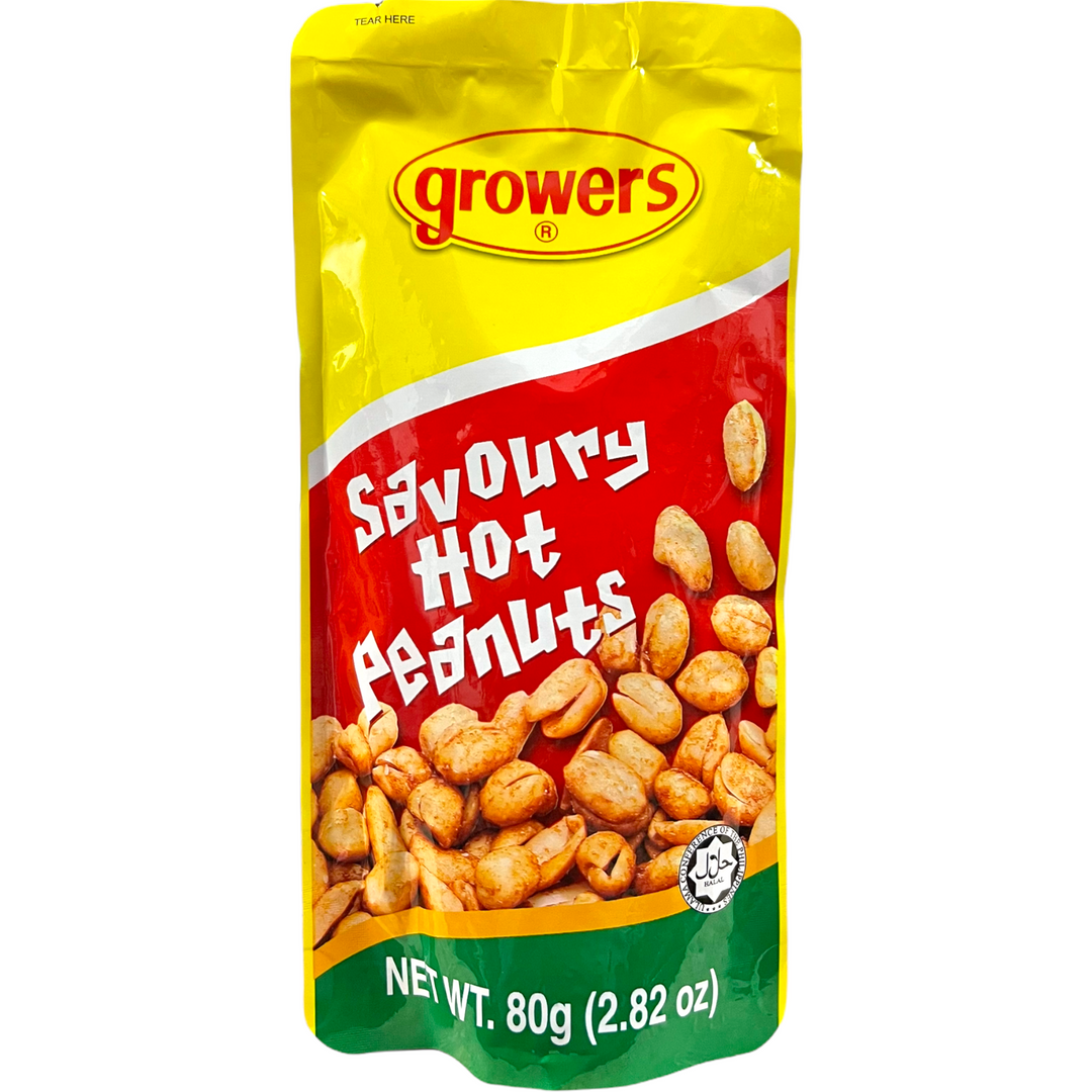 Growers Savoury Hot Peanuts 80g