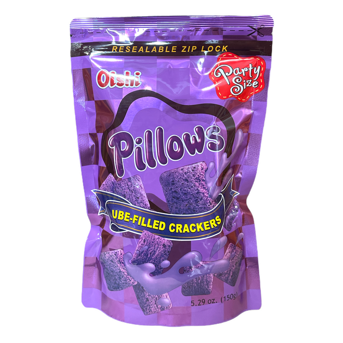 Oishi Pillows Ube-Filled Crackers 150g / 5.29oz