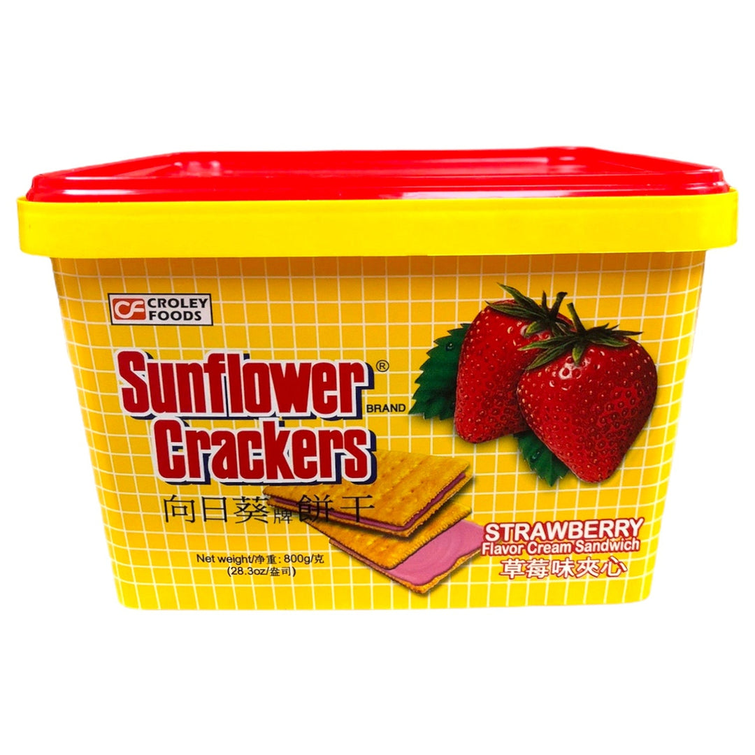 Sunflower Crackers Strawberry Flavor Cream Sandwich 800g
