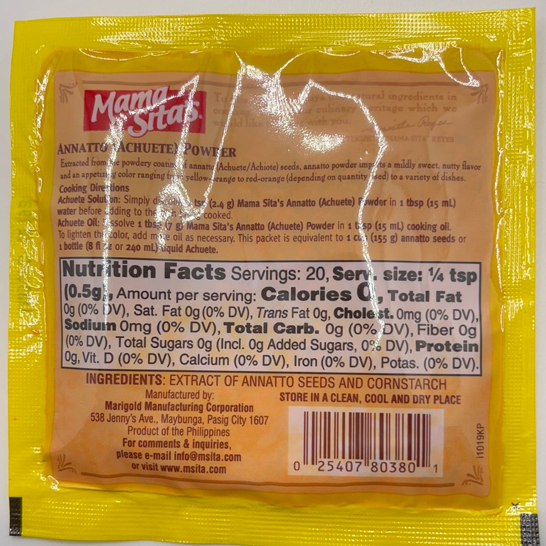 Mama Sita’s - Achuete Annatto Powder 10 G