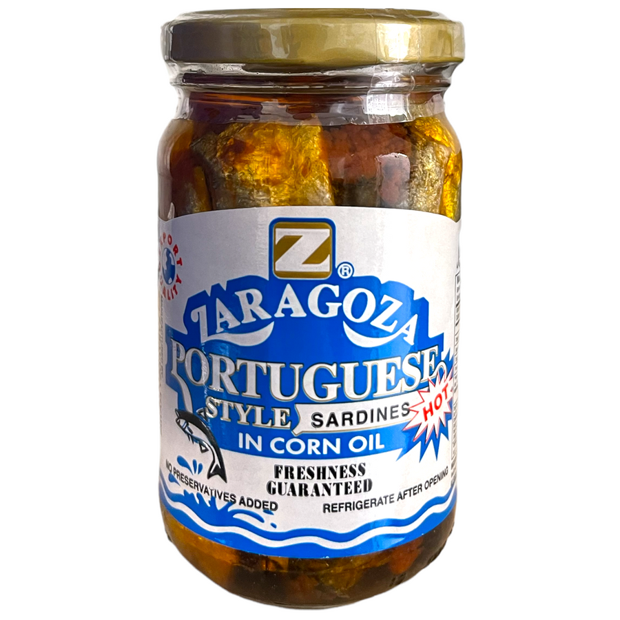 Zaragoza - Portuguese Style Sardines in Corn Oil HOT 7.76 OZ