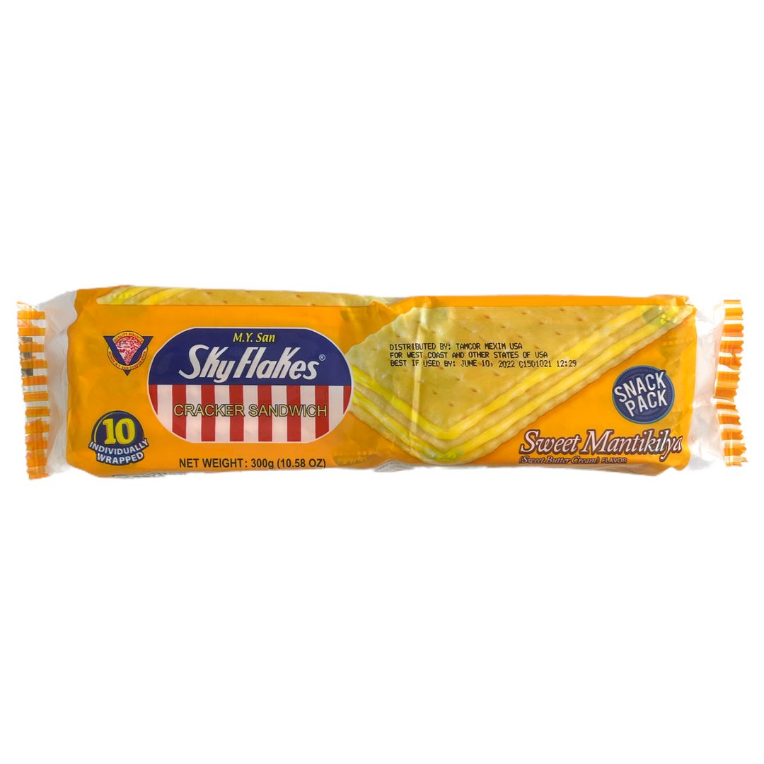 MY San - SkyFlakes Cracker Sandwich Sweet Mantikilya Flavor 10.58 OZ