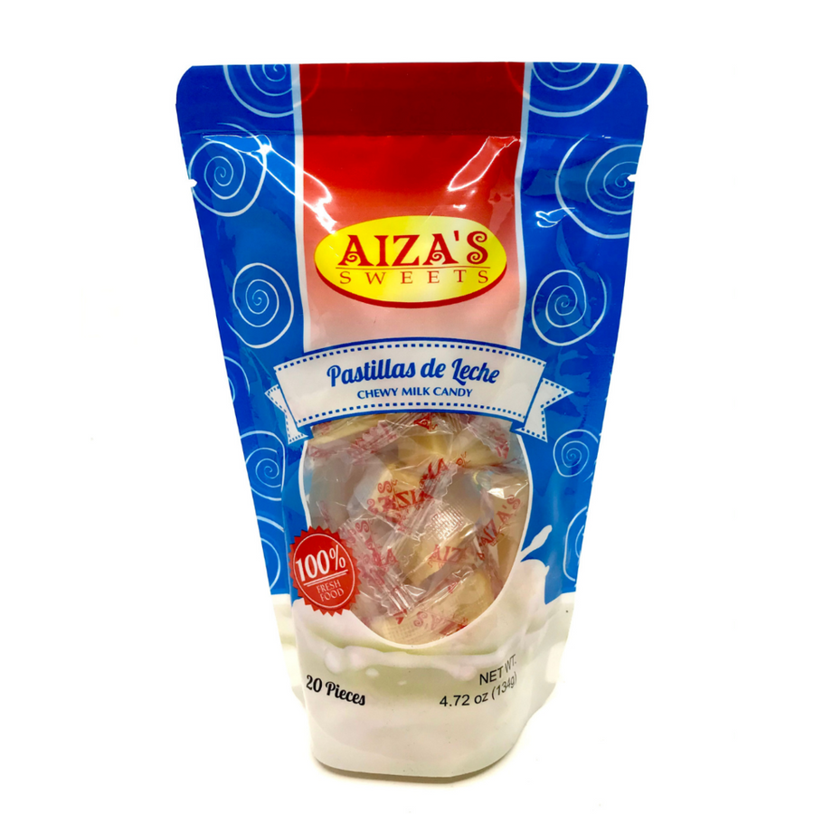 Aiza’s Sweets - Pastillas de Leche Chewy Milk Candy w/ Native Lime Rind 4.72 OZ